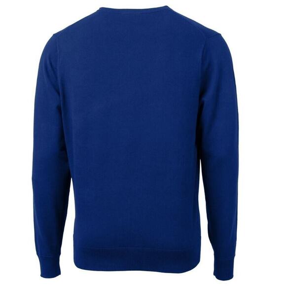 Cutter & Buck Men's Big & Tall Lakemont V-Neck Sweater in Bolt Blue 1XB $100 - Picture 2 of 3